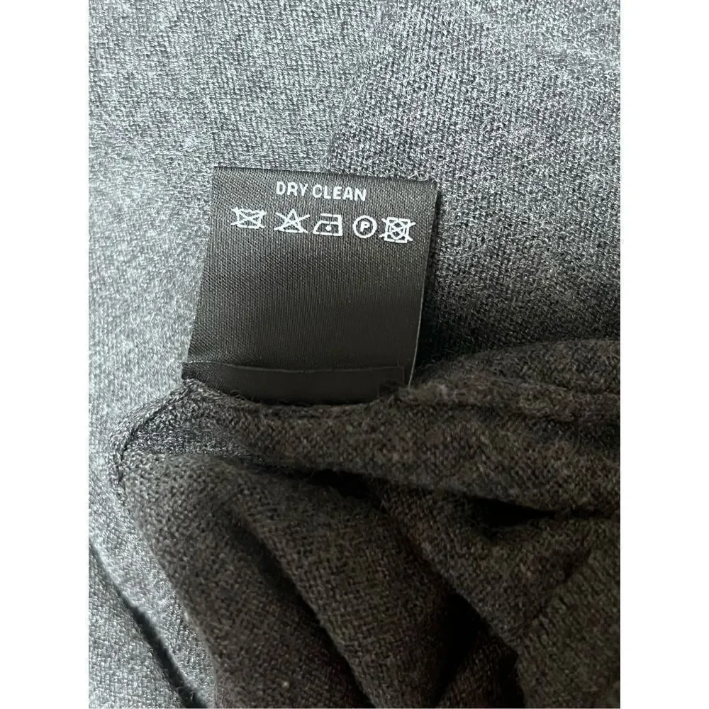 Carlisle Collection Silk and Cashmere Ruffle Sweater Size Small Charcoal Grey Gr - Picture 9 of 9